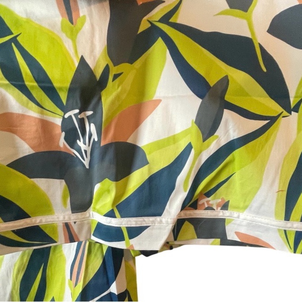 Prosperina Barrett Multi Floral Print Cotton Pants Sz L NWT - Picture 10 of 13